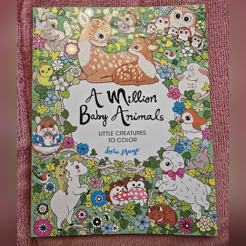 "A Million Baby Animals" Coloring Book by Lulu Mayo